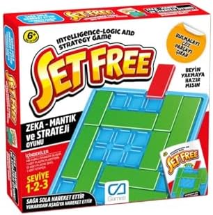 Set Free +6 yaş ve üzeri Çocuklar için 3 Seviyeli Eğitici Zeka-Mantık-Strateji Bulmaca Oyunu - Görsel 3