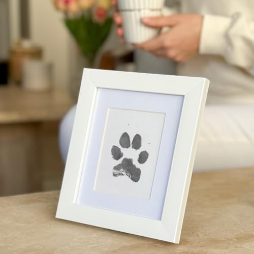Tekli Evcil Hayvan Pati İzi ve Fotoğraf Çerçevesi - Kedi Köpek ve Kuş ile Uyumlu - Sadece Çerçeve - Görsel 3