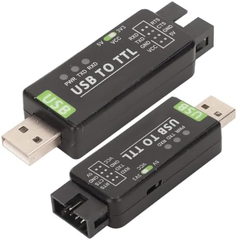 Endüstriyel USB-TTL Dönüştürücü Orijinal FT232RL Konvertör Modül, Dahili ve Çoklu Koruma Devreleri ile Endüstriyel USB TTL Dönüştürücü Desteği Çoklu Sistemler Desteği Win7/8/8.1/10/11, Mac, Linux, - Görsel 3