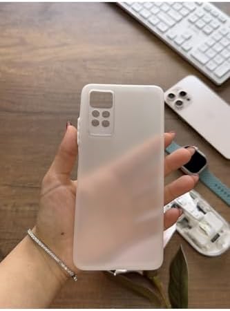 Alternative view of Süper İnce Mat Ultra Thin Silikon Kılıf Beyaz Redmi Note 11 Pro 4G ile uyumlu