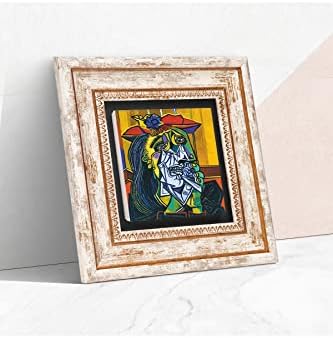 Alternative view of Picasso Ağlayan Kadın Taş Duvar Tablosu - Çerçeveli Taş Tablo - Dekoratif Duvar Sanatı - Modern Ev ve Ofis Duvar Dekoru K1-304