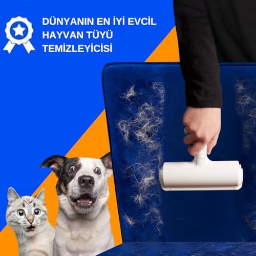 Alternative view of Micron Hazneli Kedi Köpek Tüy Temizleyici Kıl Toz Toplayıcı Kazak Halı Tiftik Temizleyici Gırgır 2 Yönlü Oda Kokusu Hediyeli