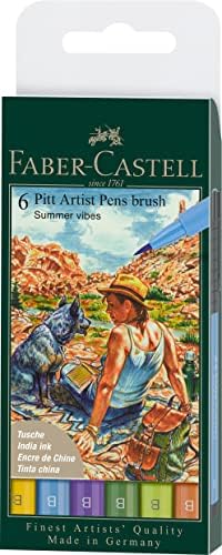 Artist Pen Çizim Kalemi Fırça Uçlu Yaz Serisi 6'lı - Görsel 3