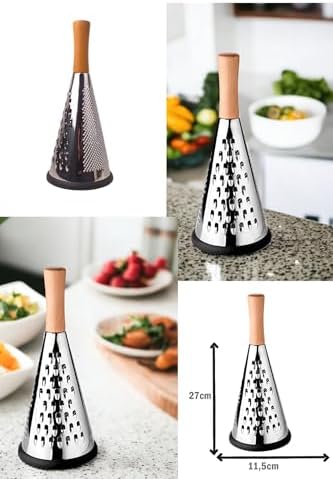 Ahşap Tutuculu 3 Taraflı Paslanmaz Çelik Lüks Şef Rendesi Orta Boy, Ahşap Saplı 3 Taraflı Çelik Rende,Ahşap Tutuculu 3 Taraflı Paslanmaz Çelik Lüks Şef Rendesi Orta Boy (27cm*11,5cm)