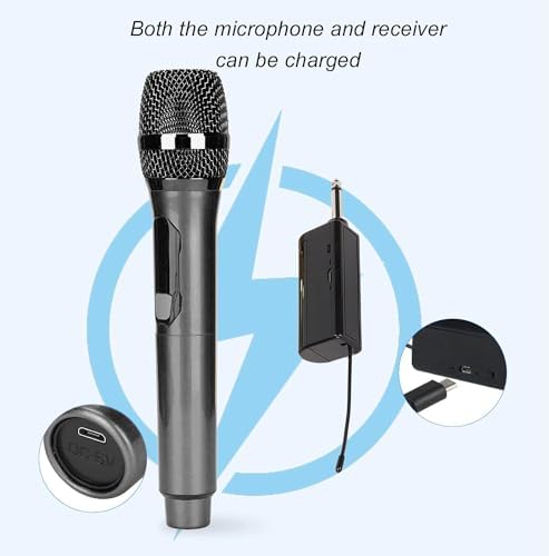 Alternative view of Kablosuz Karaoke Mikrofonu 6.35mm Amfi hoparlör İçin ve Sahne Performansı Çok Amaçlı Aktiviteler İçin Tak ve Çalıştır Kablosuz Mikrofon Dış Mekan Kullanıma Uygun WN-03 (Tekli Mikrofon)