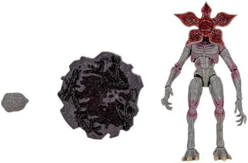 Stranger Things Demogorgon Upside Down Collector Figürü - Alternatif Baş ve Çevresel Teşhir Tabanı ile 15 cm Son Derece Detaylı Figür
