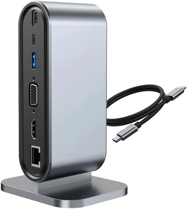 12-in-1 Profesyonel Type-C Hub ve Dock Station, Kart Okuyuculu Çoklu Dönüştürücü (MacBook, PC Uyumlu) - Görsel 3