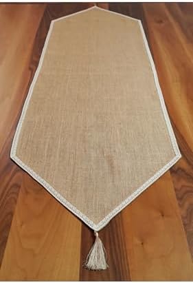 Alternative view of Dantel Kenarlı Jüt Runner 40x150