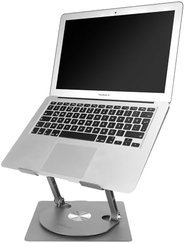 Addison AD-RC30 360 Derece Dönebilen Ayarlanabilir Katlanabilir Metal Notebook Laptop Yükseltici - Görsel 3