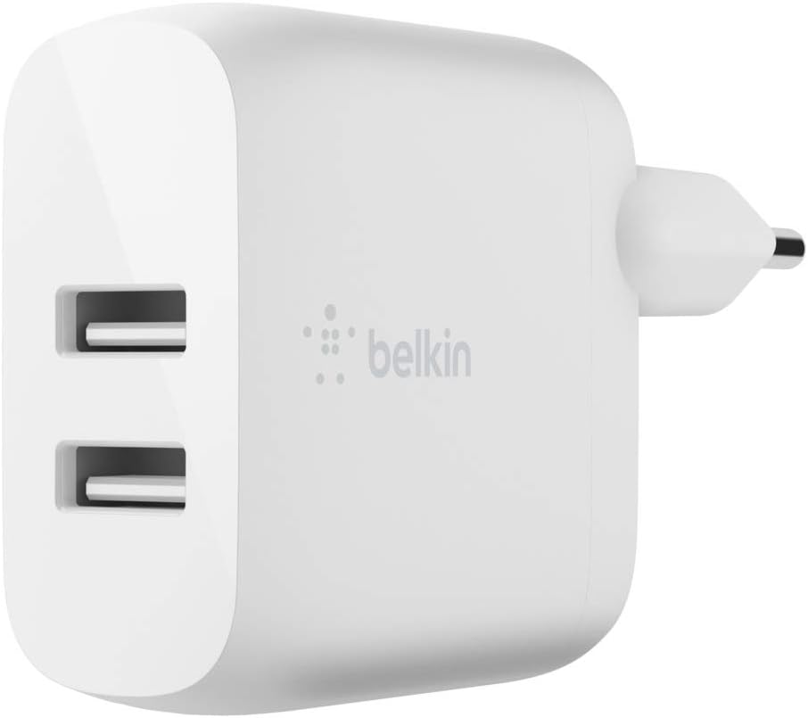 Boost Charge USB-A Şarj Cihazı, İki Bağlantılı, 24 W iPhone 15/15 Plus, 15 Pro, 15 Pro Max ve Eski Modeller, S20, S20 Ultra ve Pixel 4 İçin - Görsel 2