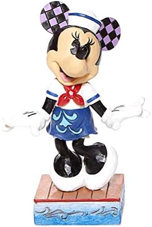 Traditions by Jim Shore Sailor Minnie Mouse kişisel poz figürü, 12,7 cm, çok renkli