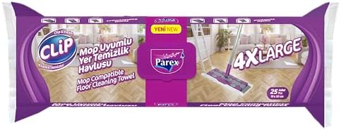 Mop Uyumlu Yer Temizlik Havlusu 4Xl 25’Li