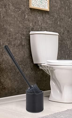 Alternative view of Silikon WC Tuvalet Banyo Fırçası Klozet Fırçası Siyah Oval