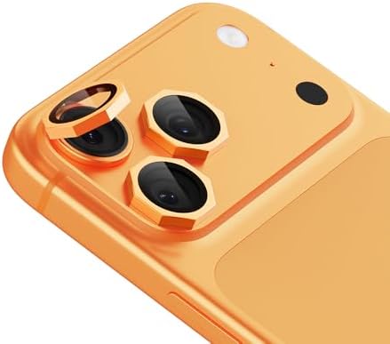 Senon Apple iPhone 17 Pro İçin Zore CL-19 Kamera Lens Koruyucu Köşeli Turuncu