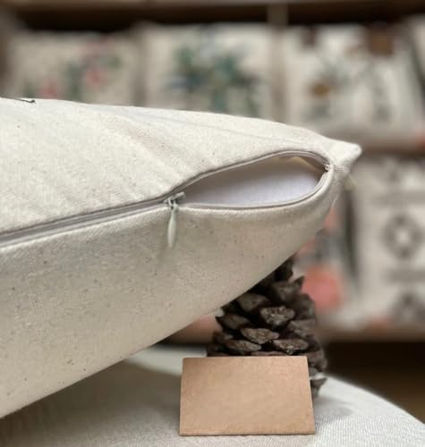 2 Adet 40x40 cm Punch Papatya Desenli Gizli Fermuarlı Kırlent Kılıfı Dekoratif Yastık Kılıfı Salon Oturma Odası Kırlent Seti