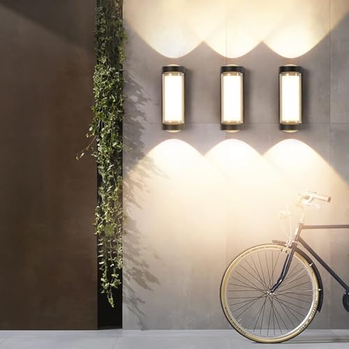 Dekoratif 3 Yönlü Led Aydınlatma 9w 3200K Gün Işığı İç ve Dış Mekan Cata Lara Led Aplik Duvar Lambası