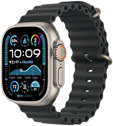 Apple Watch Band - Ocean Band - 49 mm - Siyah - XL