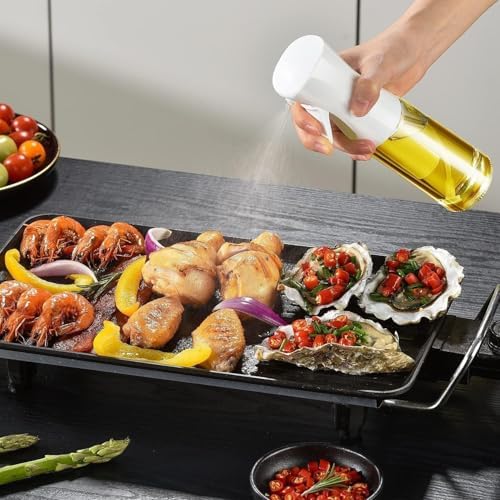 Alternative view of xesha Cam Sprey Yağdanlık, Akıtma Damlatma Yapmaz, Limon, Sirke, Yağ Püskürtücü 225 ml Airfryer Kızartma Izgara Salata İçin Yağlık 1 Adet. (Siyah)