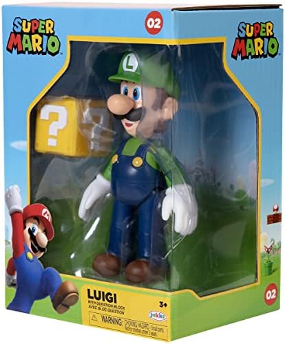 Jakks Pacific Nintendo Super Mario Figür Luigi Koleksiyon Kutusunda, 10 cm - Görsel 2