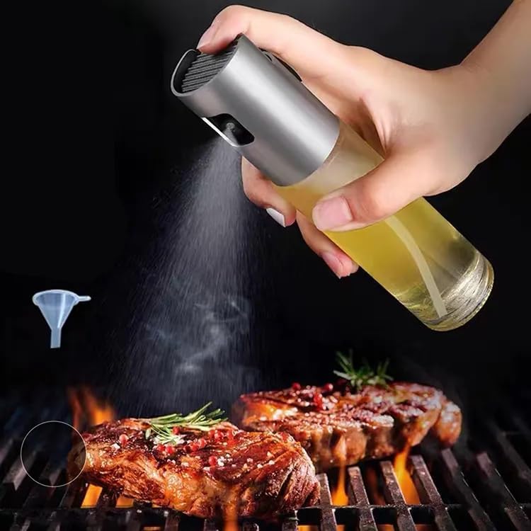 Alternative view of Sprey Yağlık Spreyli Cam Şişe Yağdanlık, Yağ, Sirke ve Limon Püskürtücü, 100 ml, Asorti