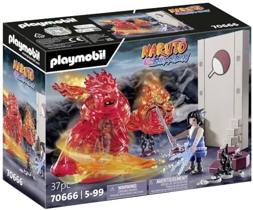 Playmobil Naruto Shippuden 70666 Sasuke vs Itachi, Mangekyou Sharingan ve Enerji Ruhu Susano'O ile Etkileşimli Kardeş Savaşı, Itachi'Nin Intikamı, 5 Yaş ve Üzeri Çocuklar İçin Oyuncak