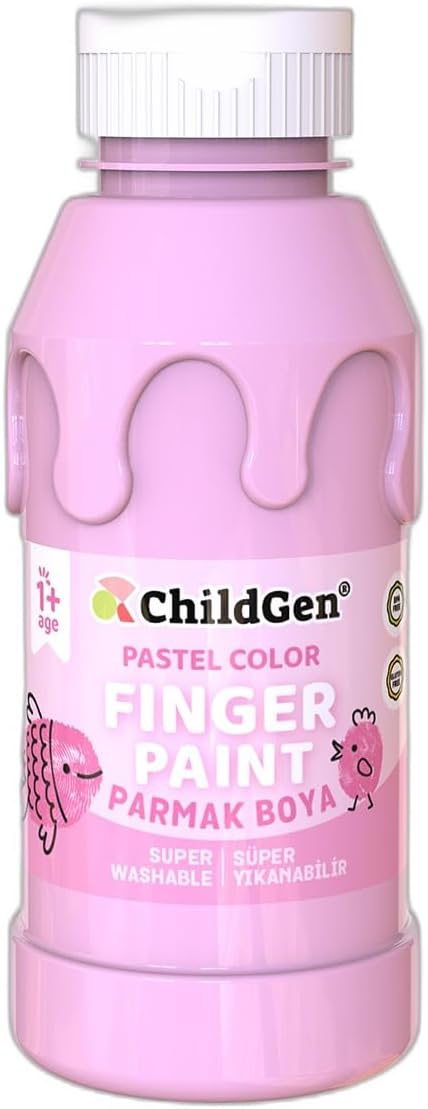 Süper Yıkanabilir Parmak Boya 350ml - Pembe
