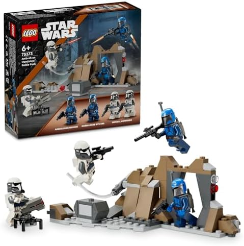 : The Mandalorian Mandalore Pususu Savaş Paketi 75373-6 Yaş ve Üzeri Çocuklar için 4 Minifigür İçeren Koleksiyonluk Yaratıcı Oyuncak Yapım Seti (109 Parça)