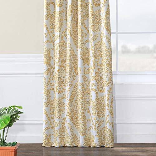 Alternative view of HPD Half Price Drapes BOCH-KC16072C-108 Karartma perdesi (1 panel), 50 x 108, Çay zamanı sarı altın