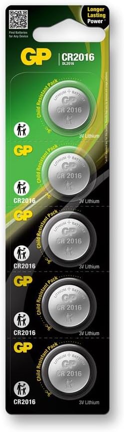 GP Batteries CR2016 3V Lityum Düğme Pil 20'li Kart (20 adet pil) - Görsel 2