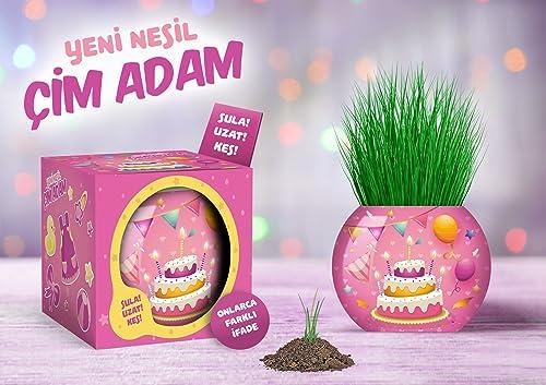 Alternative view of YUUP Doğum Günü Temalı Çim Adam 6'lı Set – Çocuklar İçin Eğitici ve Eğlenceli Bitki Yetiştirme Kiti