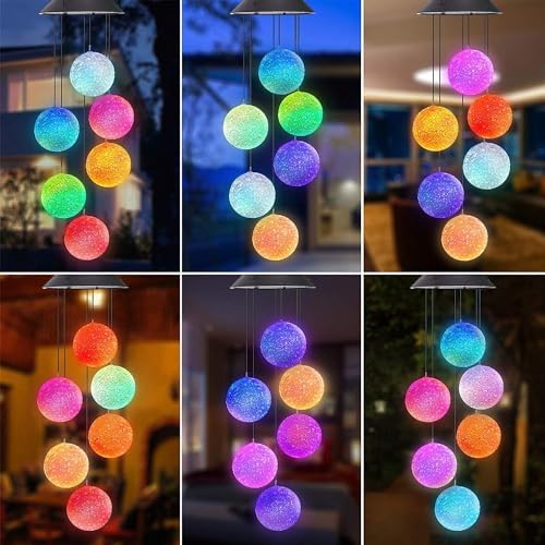 Solar Garden Lights Hanging EVA Ball Güneş Enerjili Asılabilir Bahçe Aydınlatma IP44 Dış Mekan Dekoratif LED Işık 6 Saat Şarj 8 Saat Aydınlatma EVA Top Sarkıt Lamba | TP6 - Görsel 3