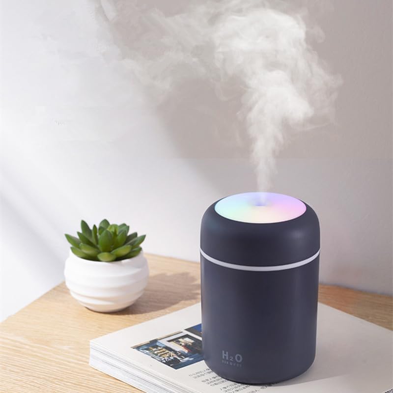 Alternative view of Hava Nemlendirici H2O Humidifier Ortam Nemlendirici Işıklı Buhar Makinesi Aroma Difüzörlü Araç İçi, Oda Nemlendirici (KARIŞIK RENK BEYAZ, GRİ, PEMBE)