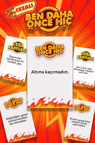 Alternative view of Ben Daha Önce Hiç Eğlenceli Grup Oyunu - Yetişkin Kutu Oyunları, Arkadaş, Aile, Cafe Kutu Oyunu - Cezalı İtiraf Oyunu