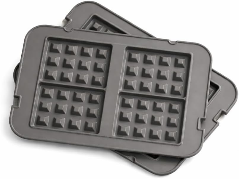 GreenPan Bistro Waffle Plakası, Bistro Tost Makinesi ile Uyumlu, Thermolon™ Seramik Yüzey, PFAS İçermez, Çıkarılabilir, Kolay Temizlik