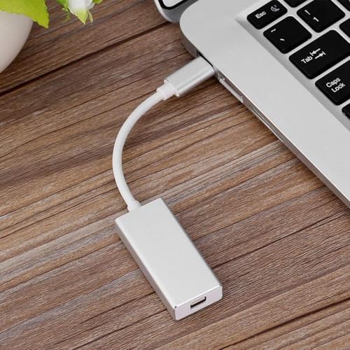 Type-C to Mini DisplayPort Adaptör – 4K UHD 60Hz Görüntü Aktarımı, Tak-Çalıştır, Laptop, Tablet ve Monitör Bağlantısı için Alüminyum Gövdeli Type-C Dönüştürücü Kablo - Görsel 3