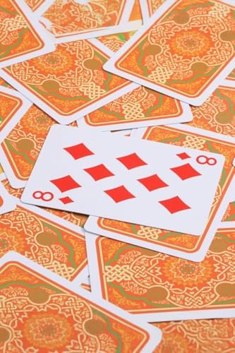 Kırmızı Pvc Plastik Su Geçirmez iskambil Poker Oyun Kağıdı rd60kr - Görsel 2