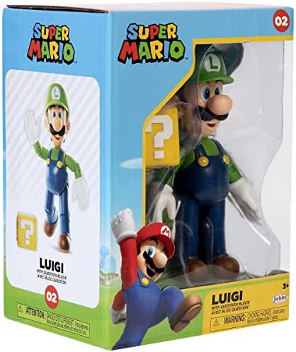 Jakks Pacific Nintendo Super Mario Figür Luigi Koleksiyon Kutusunda, 10 cm - Görsel 3