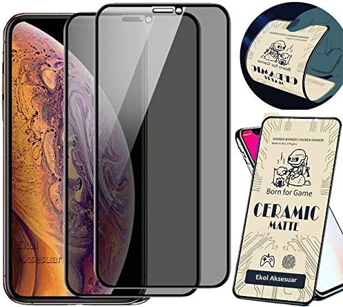 Alternative view of Apple iPhone 11/XR Mat Seramik Nano 9D Ekran Tam Kaplayan Kavisli Kırılmaz Cam İnce Ekran Koruyucu (Anti Parmak İzi)