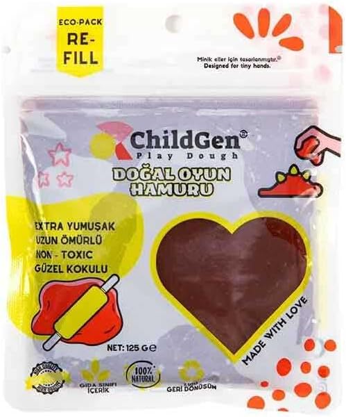 Alternative view of Doğal Oyun Hamuru - Kahverengi -vakumlu Kartuş Paket - (ecopack-refill)