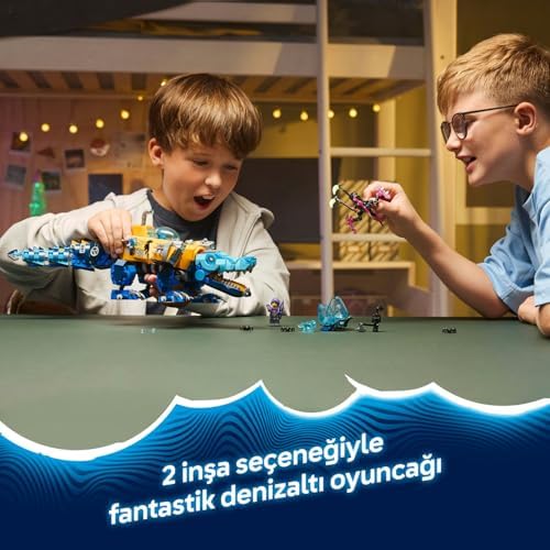 Alternative view of Timsah Denizaltı 71512 – 8 Yaş ve Üzeri Çocuklar için Logan, Zoey, Arika Minifigürleri ve Grimspawn Figürü İçeren 2 İnşa Seçenekli Yaratıcı Oyuncak Yapım Seti, Hediye Fikri (1107 Parça)