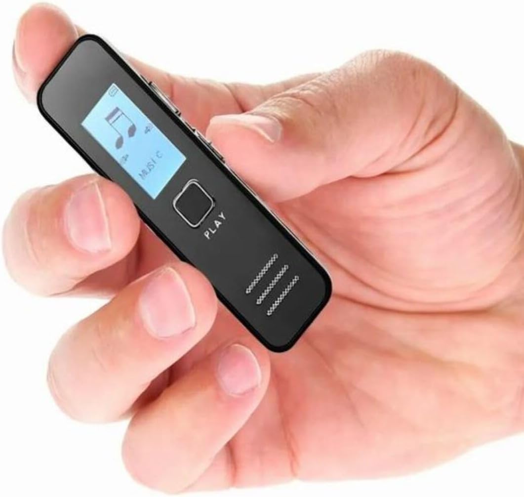 32 GB Dijital Ekranlı Ses Kaydedici Kulaklıklı Mini Ses Kayıt Cihazı
