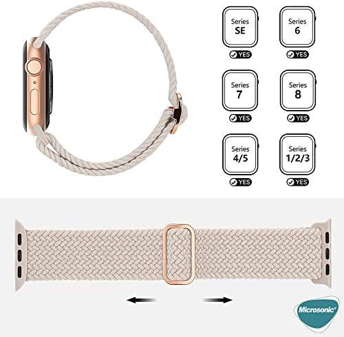 Alternative view of Apple Watch Series 9 45mm için Kordon Knitted Fabric Loop Kırmızı [Watch Series 9 45mm ile Uyumlu Kordon - Kırmızı]