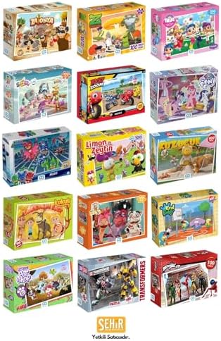 Ricky Zoom  100 Parça 34x24cm Çocuk Puzzle Yapboz Serisi