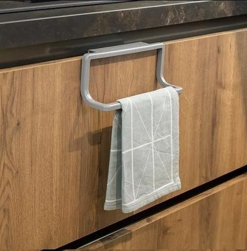 Alternative view of TOWEL HANGER Dolap Kapağına asılabilen havluluk, havlu askısı GRI