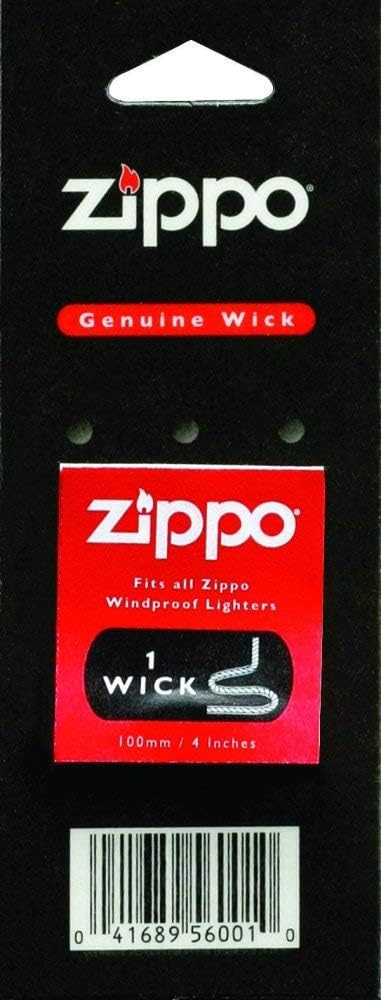 Zippo parçası fitil, pirinç, Siyah, One Size