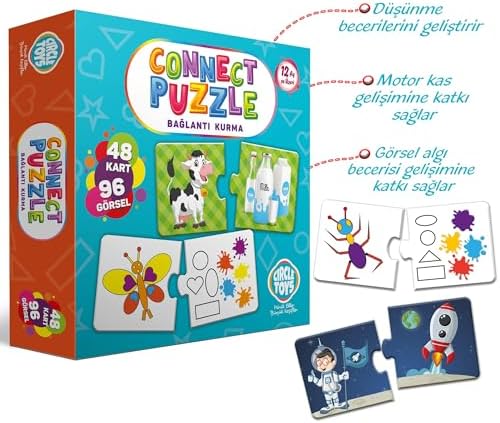 Alternative view of Circle Toys Connect Puzzle Bağlantı Kurma Oyunu Eşleştirme Kartları