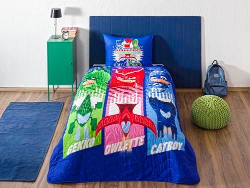 Alternative view of PJ Masks Power Up Standart Pamuk-Polyester Nevresim Takımı, Çok Renkli, Tek Kişilik