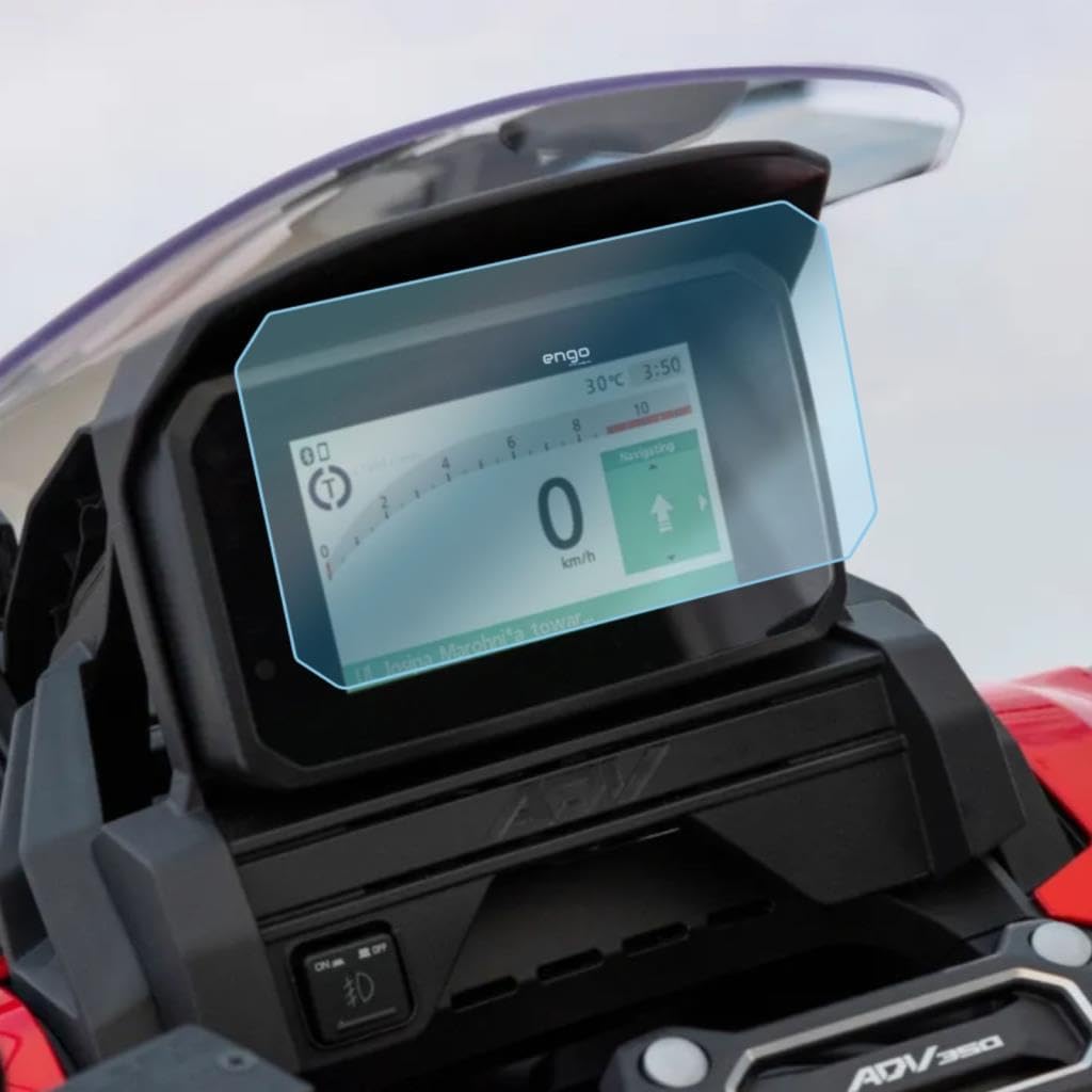Honda ADV350 Ekran Koruyucu 5 inç Nano Parlak Şeffaf - Görsel 3