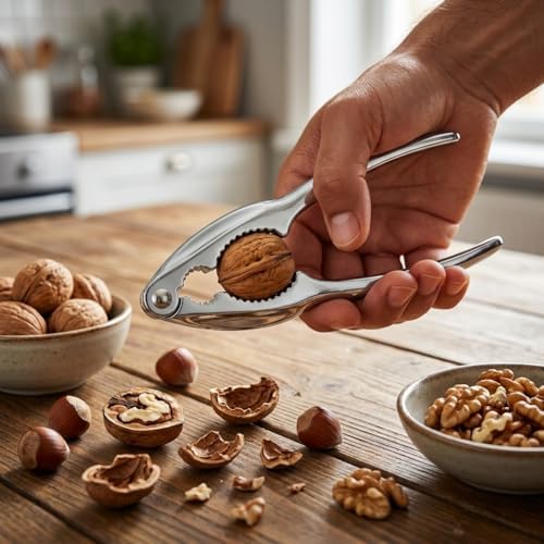 Alternative view of Paslanmaz Çelik Ceviz, Fındık ve Badem Kıracağı Pense Şeklinde | Ağır ve Yüksek Kaliteli Malzeme | Dayanıklı & Ergonomik Ceviz ve Fındık Kırıcı 17 cm EA047