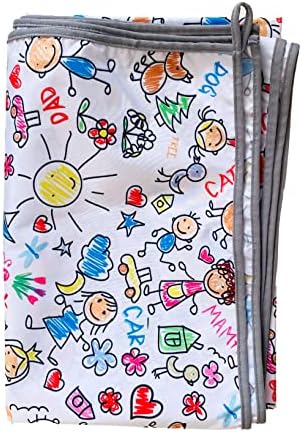 Yorni Family Su Geçirmez Yer/Masa Örtüsü, 145x300cm, Aktivite, Yemek ve Oyun İçin, Doğa Dostu ve Çevreci,%100 Polyester - Görsel 3